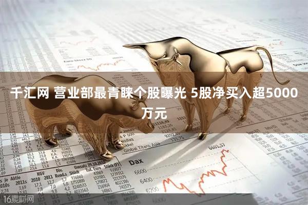 千汇网 营业部最青睐个股曝光 5股净买入超5000万元