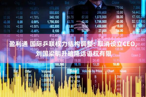 盈利通 国际乒联权力结构调整: 取消设立CEO, 刘国梁明升暗降话语权有限